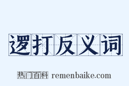 逻打反义词是什么意思的图片